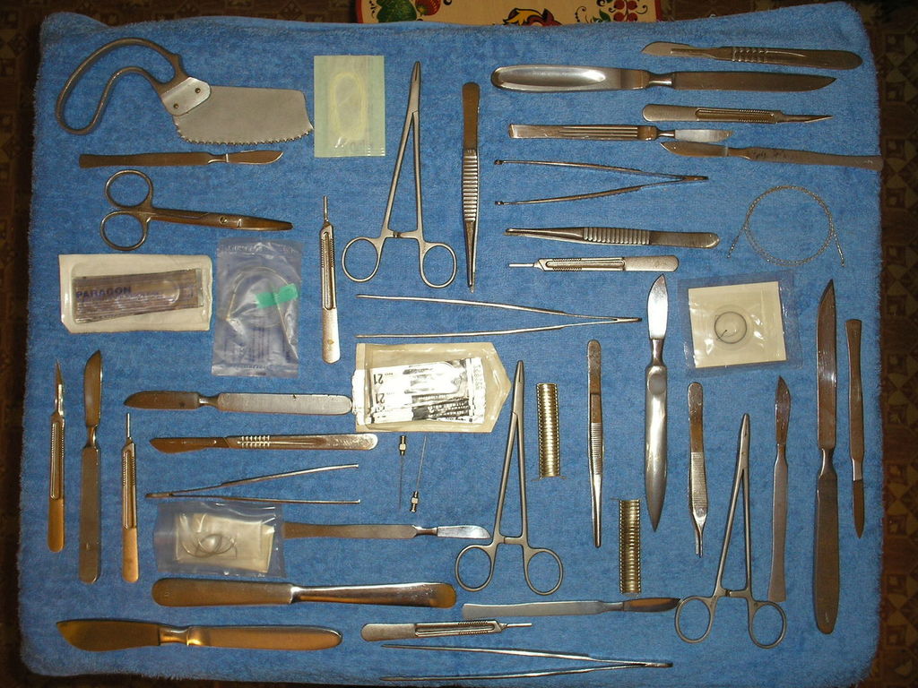 Набор инструментов хирургический малый для детей