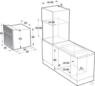 Духовой шкаф gorenje bo635e20b 2