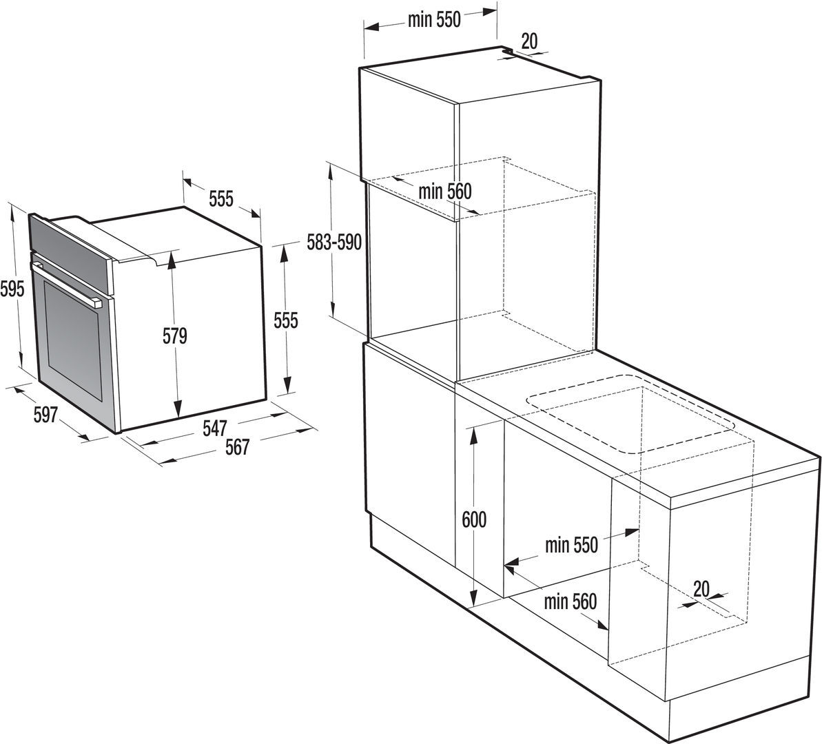 Духовой шкаф gorenje bo635e20b 2