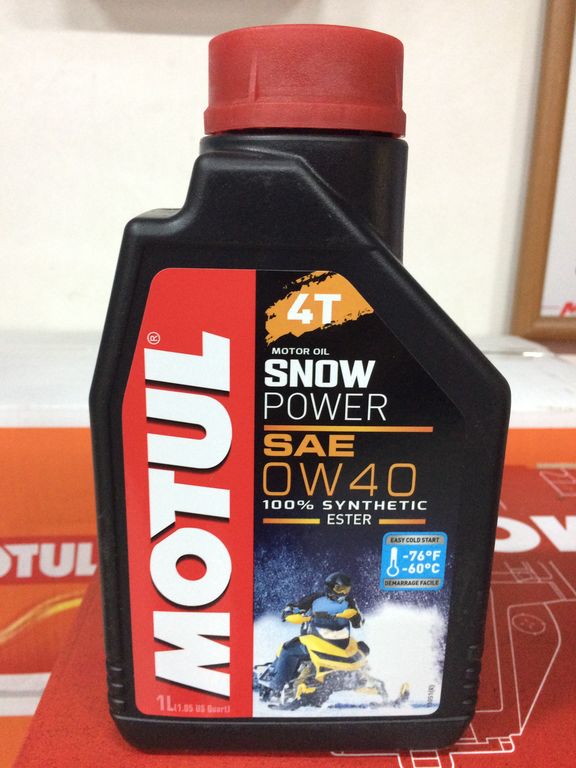 Масло для снегохода MOTUL Snowpower 4T Technosintese, канистра 1 л.