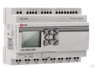 Программируемый логический контроллер 20 в/в с диспл. 230В PRO-Relay EKF 