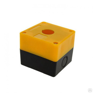 Корпус поста управления КП101 пластиковый 1 кнопка желтый EKF 