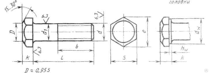 Чертеж резьбы м12