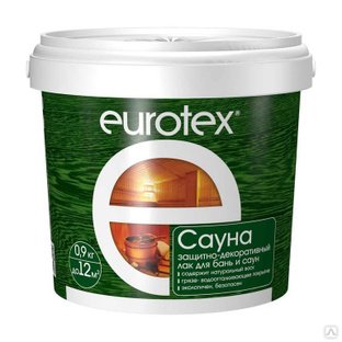 Лак для бань и саун EUROTEX - Сауна бесцветный 2,5 кг Рогнеда 