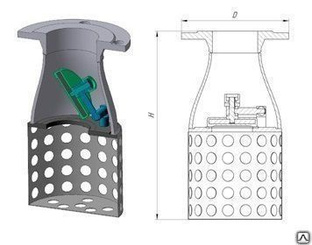 Клапан с сеткой