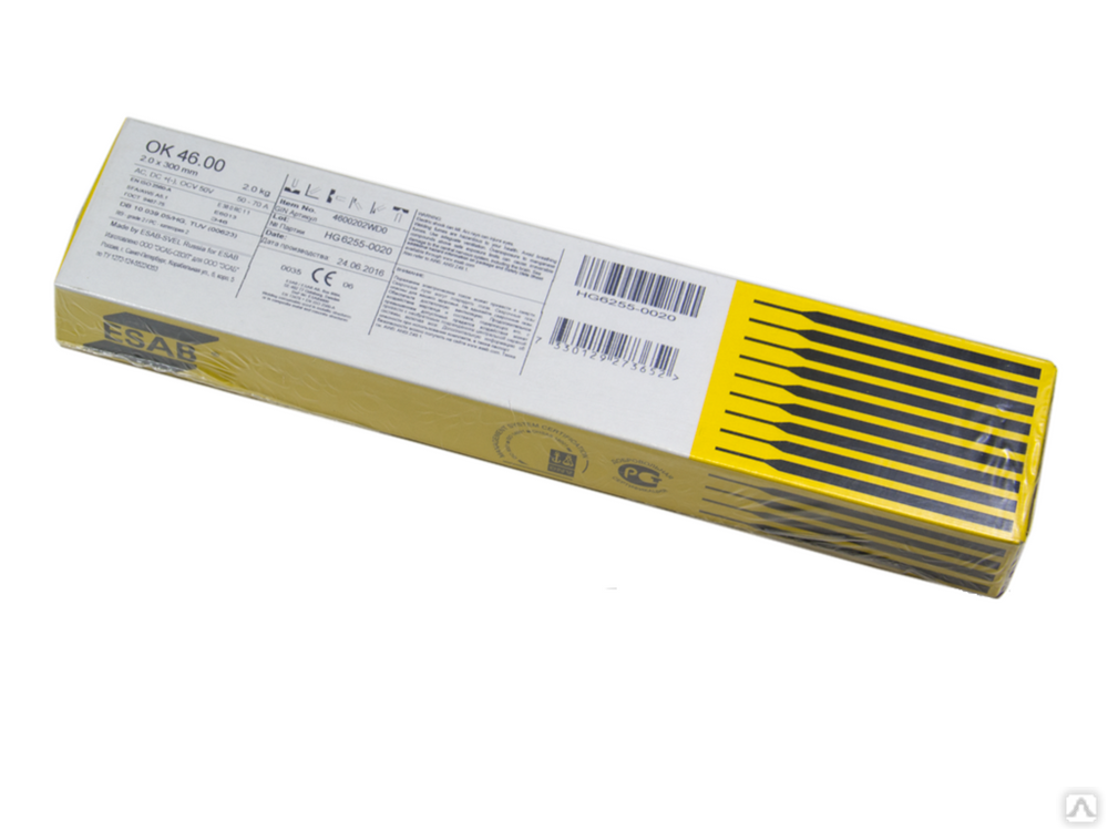 ОК 46 2 мм по углеродистым сталям Пермь Электродв м2 купить в Перми ...