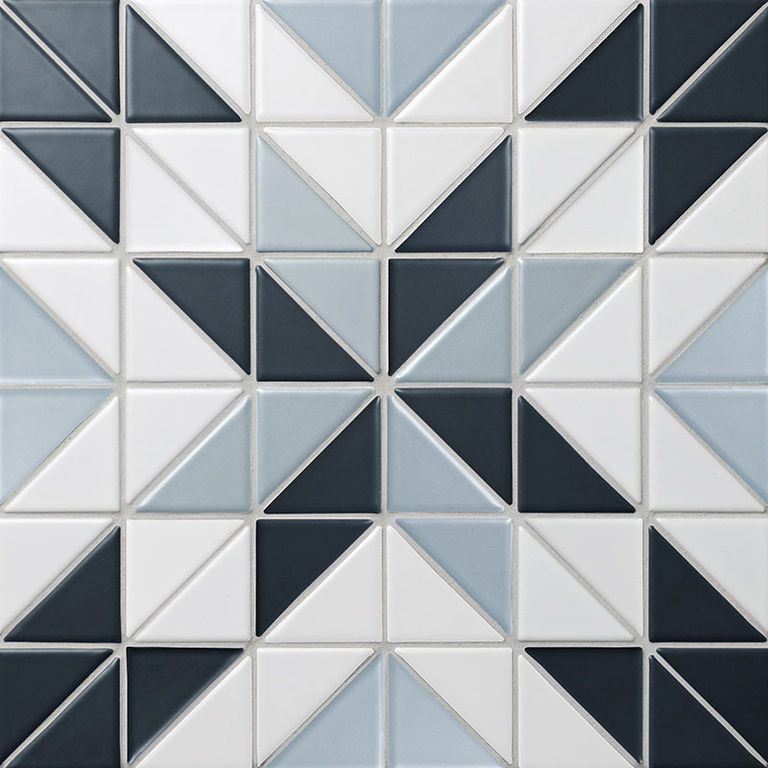Керамическая плитка Керамин Starmosaic Albion Star Blue (TR2-BLM-BL1) Мозаика 27,5х27,5