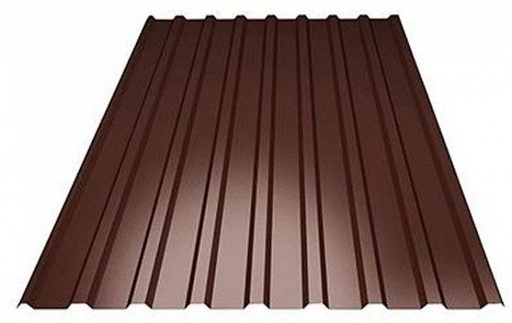 Профнастил С-21 RAL8017 Шоколад 1,07 (1,0)х2м (0,45мм)