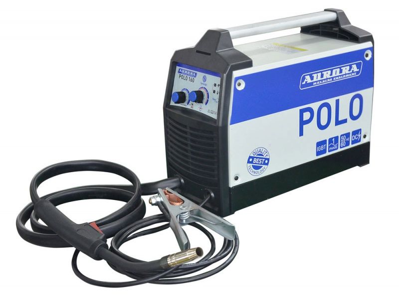 Полуавтомат синергетический инверторный POLO 160 Synergic 30 – 160 A 15% (40ºC) 5.2 кВА 5.5 кг