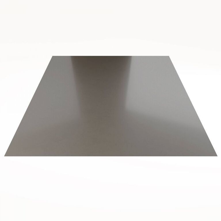 Плоский лист PE RAL 9006 (светлый алюминий), 0.45 мм, 1,25*2 м.п., пл=2м2