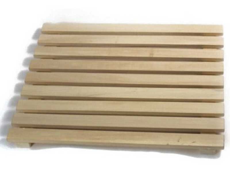 Решетка на пол деревянная 32*68см, для бани и сауны