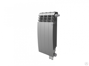 Радиатор биметаллический Royal Thermo BiLiner 500 /Silver Satin VR - 4 секции rklm-00817 