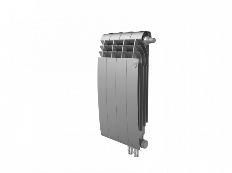 Радиатор биметаллический Royal Thermo BiLiner 500 /Silver Satin VR - 4 секции rklm-00817
