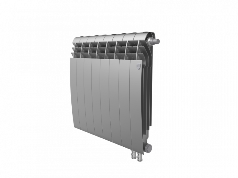 Радиатор биметаллический Royal Thermo BiLiner 500 /Silver Satin VR - 8 секций rklm-00911