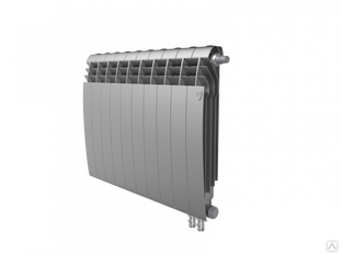 Радиатор биметаллический Royal Thermo BiLiner 500 /Silver Satin VR - 10 секций rklm-01108 