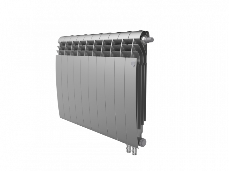 Радиатор биметаллический Royal Thermo BiLiner 500 /Silver Satin VR - 10 секций rklm-01108