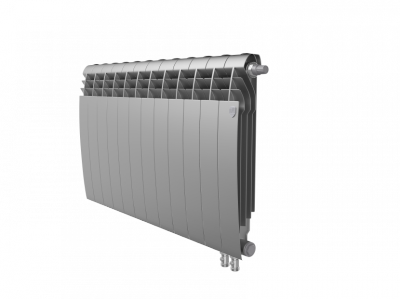 Радиатор биметаллический Royal Thermo BiLiner 500 /Silver Satin VR - 12 секций rklm-01251