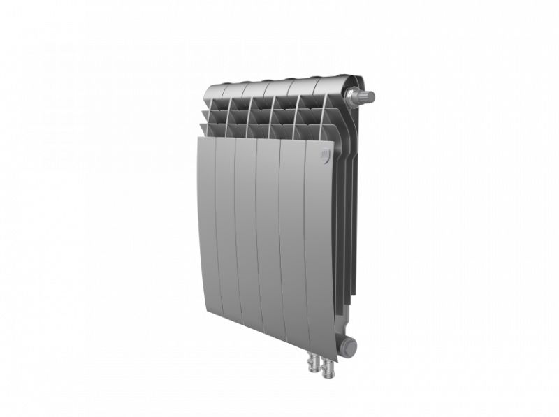 Радиатор биметаллический Royal Thermo BiLiner 500 /Silver Satin VR - 6 секций rklm-01485
