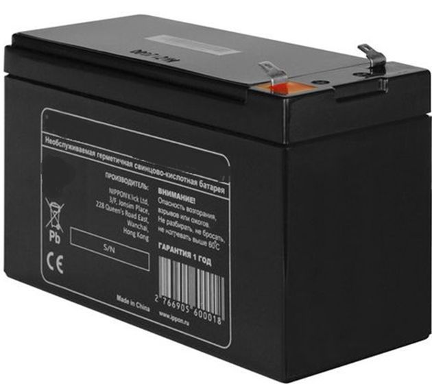 Аккумулятор для тележки WH-25ES 6 В/1 Ач свинцово-кислотный (WET battery) TOR