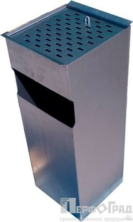 Урна металлическая уличная с пепельницей "Детройт", х/к металл, 1,0 мм 