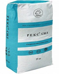 Рекс® Сил С сульфатостойкий, гидроизоляционное покрытие на основе цемента, комплект: мешок 25 кг + 1,25 л канистра