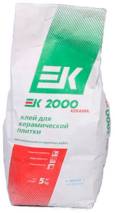 Клей ЕК 2000 KERAMIK 5 кг мешок ЕК Кемикал