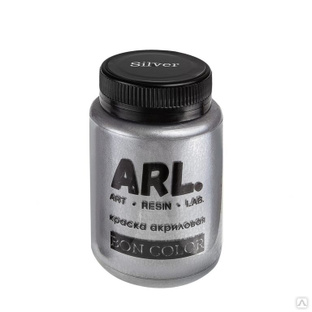 Акриловая перламутровая краска ARL "Серебряная", 100мл 