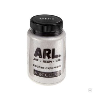 Акриловая перламутровая краска ARL "Искрящаяся белая", 100мл 