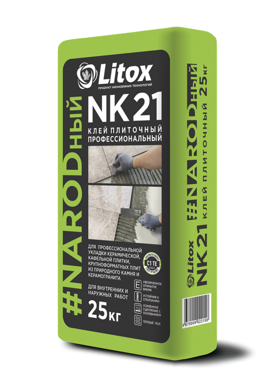 Плиточный клей Литокс NK 21, 25 кг
