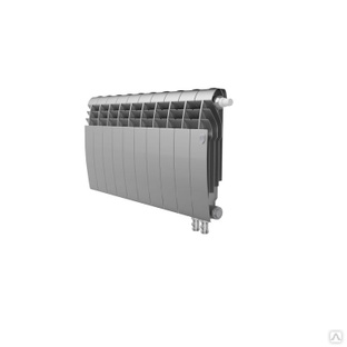 Радиатор биметаллический Royal Thermo BiLiner 350 /Silver Satin VR - 10 секций rklm-01238 