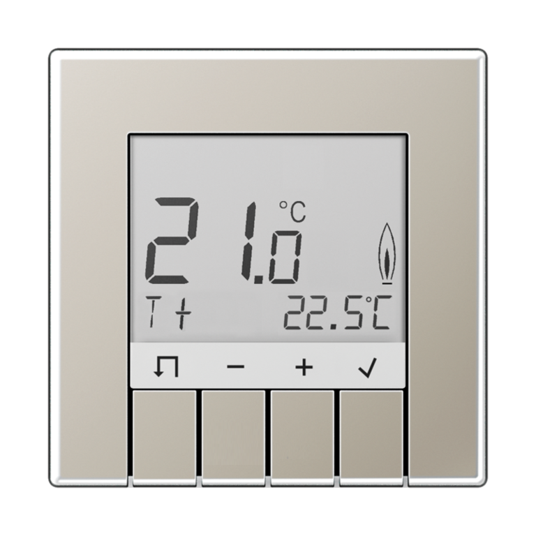 Комнатный контроллер с дисплеем стандарт , 10А, 230V для имерения и регулировки комнатной температуры и температуры пола