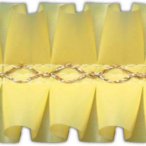 Лента декоративная (желтая, 55 мм, 15 м) упак. Wafers Farma Decor