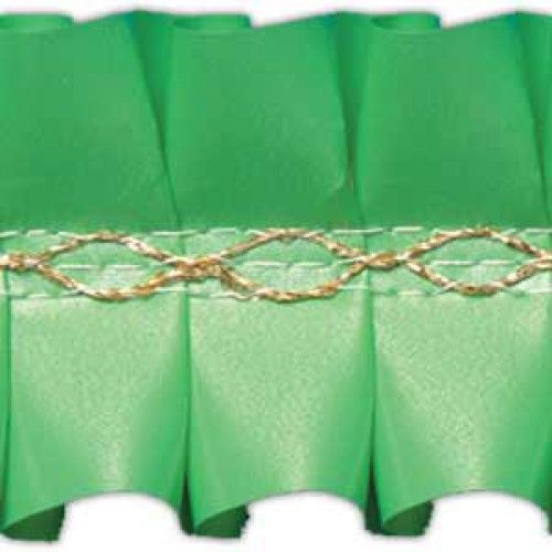 Лента декоративная (зеленая, 55 мм, 15 м) упак. Wafers Farma Decor