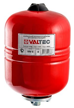 Мембранный бак для отопления 100л VALTEC VT.RV.R.060100