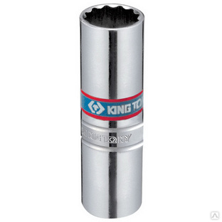 Головка свечная двенадцатигранная 3/8, 14 мм, пружинный фиксатор KING TONY 36A014 