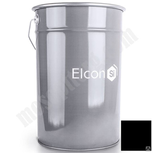 Краска органосиликатная композиция ОС-12-03 "ELCON", черная (25кг) С-000248207 