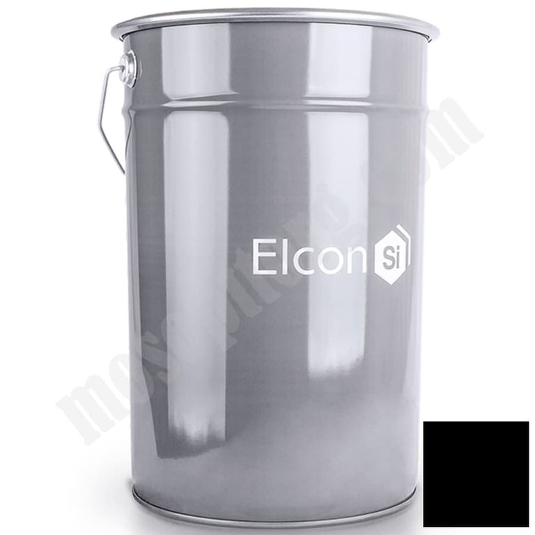 Краска органосиликатная композиция ОС-12-03 "ELCON", черная (25кг) С-000248207