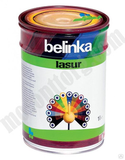 Лазурное покрытие для защиты древесины "Belinka Lazur", бесцветная (№12) 1л С-000116848 