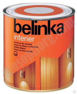 Лазурное покрытие для защиты древесины внутри помещений "BELINKA INTERIER" золотой /№77/ 0,75л С-000116905 
