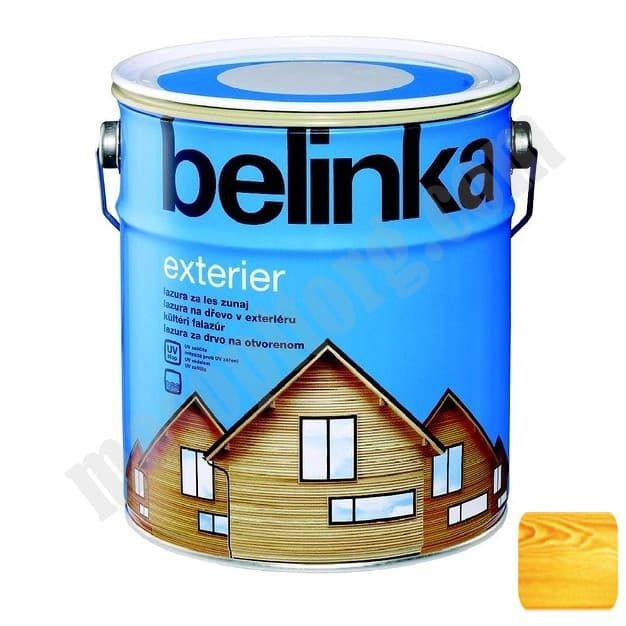Лазурное покрытие для защиты древесины снаружи помещения "BELINKA EXTERIER" радужно-желтый /№62/ 0,75л С-000121480