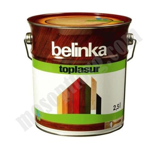 Лазурное покрытие для защиты древесины "BELINKA TOPLASUR" Бесцветная (№12) 2,5л С-000116876