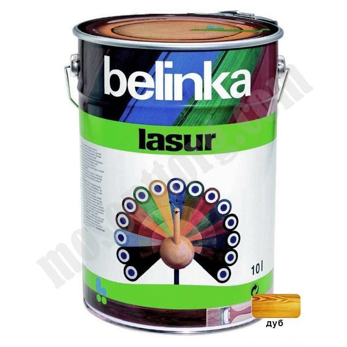 Лазурное покрытие для защиты древесины "Belinka Lasur", дуб (№15),10л С-000116864 BELINKA