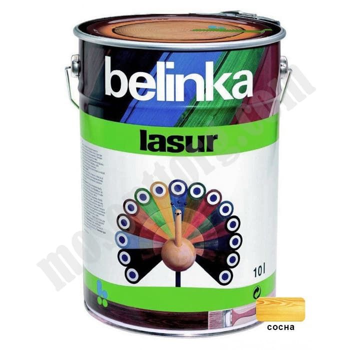 Лазурное покрытие для защиты древесины "Belinka Lasur", сосна (№13),10л С-000116863 BELINKA