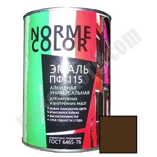 Эмаль коричневая 0,9 кг ПФ-115 "NORME COLOR" / ГОСТ 6465-76 С-000097969