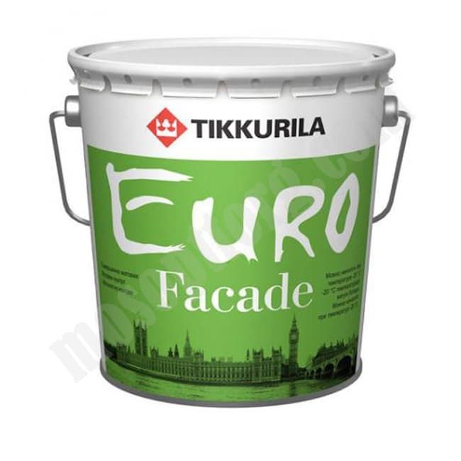 Краска фасадная ( База КА ) 9 л. "EURO FACADE до - 20 С " органоразбавляемая, акриловая /Tikkurila/ С-000162368 TIKKURIL
