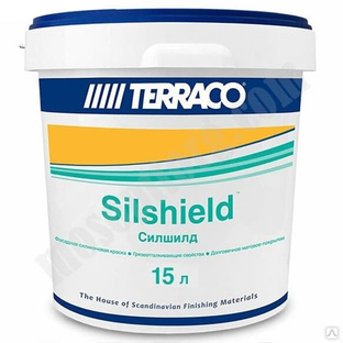 Краска фасадная силиконовая Terraco Silshield Clear, база С, 15л / 6125415 С-000238801 TERRACO 