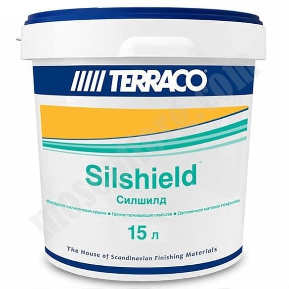 Краска фасадная силиконовая Terraco Silshield Clear, база С, 15л / 6125415 С-000238801 TERRACO
