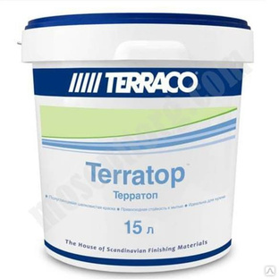 Краска интерьерная акриловая Terraco Terratop, 15л / 6222015 С-000238803 Террако 