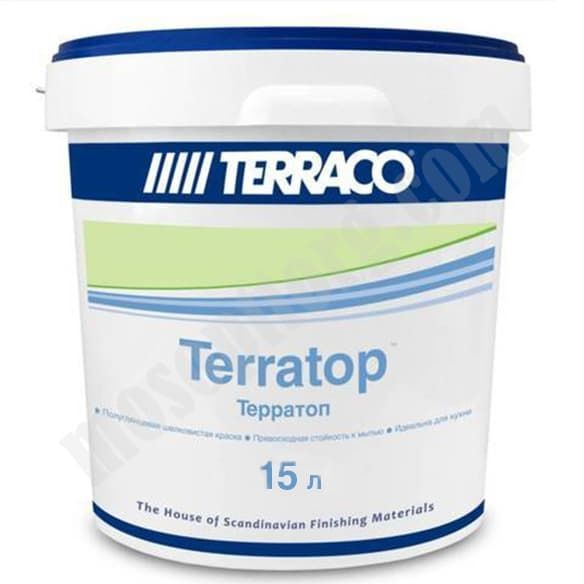 Краска интерьерная акриловая Terraco Terratop, 15л / 6222015 С-000238803 Террако