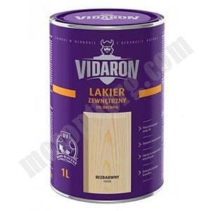 Лак для древесины 10 л."VIDARON" для нар. работ, сатиновый глянец /Sniezka/ С-000089976
